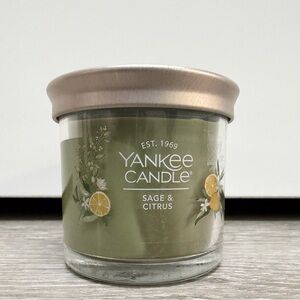 YANKEE CANDLE SAGE & CITRUS 4.3OZ NEW WITH LID